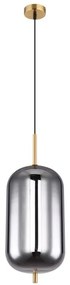 Pendul design modern Blacky I negru mat, alama 22cm
