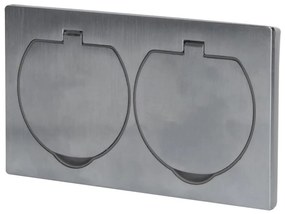 Priză dublă încastrabilă de podea de exterior Solight 5B321 IP55