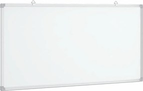vidaXL Tablă magnetică, alb, 100x50x1,7 cm, aluminiu