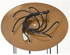 Lustră pe cablu Jupiter 2012 ALAS 5xGU10/10W/230V negru/auriu