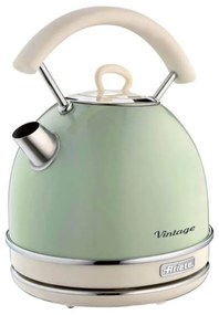 Ceainic electric Ariete VINTAGE 2877/04, 2000W, 1.7 L, Corp otel, Suprafata rece, Baza 360°, Verde