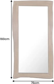 Oglinda decorativa cu margini din lemn MAMMUT 160cm