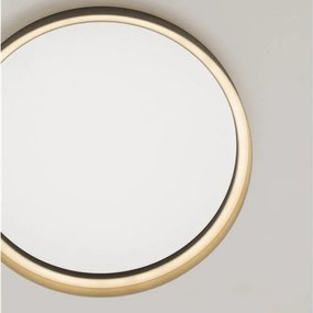 Plafoniera circulara aluminiu negru/auriu LED CCT LUMIA 60cm