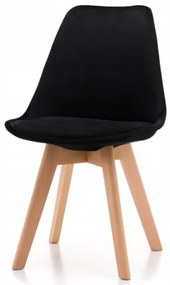 Scaune de sufragerie 4buc stil scandinav Black Glamor