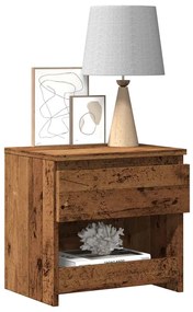 vidaXL Noptiere 2 buc. Lemn vechi 40x30x39 cm Lemn prelucrat