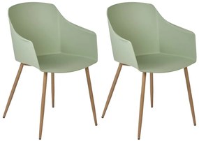 Set 2 buc scaune sufragerie Fonza (verde deschis). 1080360