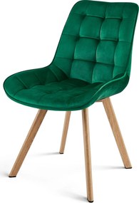 Scaun de masa SORIA VELVET, verde