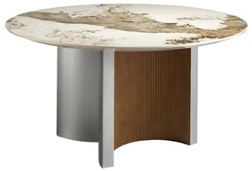 Masa dining deosebita design LUX Walnut-Marble 150cm