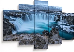 Tablou - Priveliște la cascade (150x105 cm)