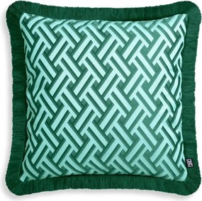 Perna decorativa design LUX Doris S green, 50x50cm