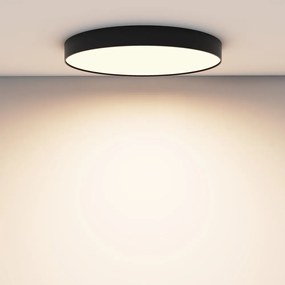 Plafoniera LED design tehnic Zoom D-60cm 3000K negru