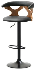 Scaun Bonita (nuc închis + negru). 1110613