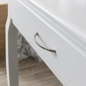 Masă de toaleta cu oglindă cu LED-uri și sertar