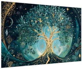 Tablou – Arborele vieții în univers (90x60 cm)