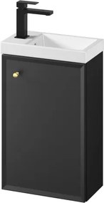 Cersanit S801-569 - Dulap de baie suspendat cu lavoar MILLE 40x22 cm, negru