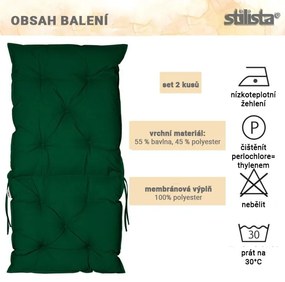 STILISTA pernă pentru scaune joase, 2 buc, crem