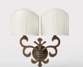 Aplica de perete stil clasic italian din alama Giglio