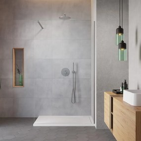 Paravan de dus tip Walk-in Radaway Modo New II nichel periat-transparent 135 cm sticla securizata 8 mm