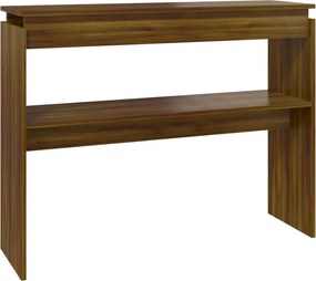 vidaXL Măsuță consolă, stejar maro, 102x30x80 cm, lemn prelucrat