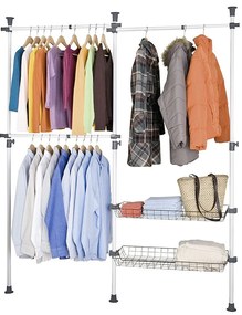Organizer telescopic pentru haine HERKULES, WENKO