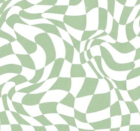 Fototapet, Psychedelic Chess, Green, Rebel Walls