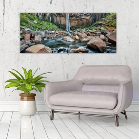 Tablou - Cascada Svartifoss, Islanda (120x50 cm)