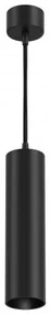 Pendul LED design tehnic Focus negru, 4000K