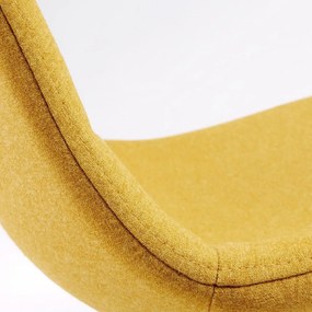Scaun de bar La Forma Nilson, galben muştar