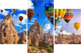 Tablou - Baloane cu aer cald, Cappadocia, Turcia. (90x60 cm)