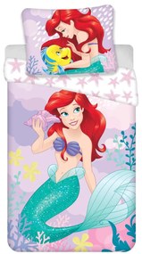 Prințesele Disney Ariel Pink set de lenjerie 140×200cm, 70×90 cm
