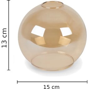 Lustră pe cablu LACRIMA HONEY 3xE27/60W/230V d. 30 cm