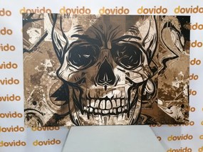 Tablou craniu în design sepia