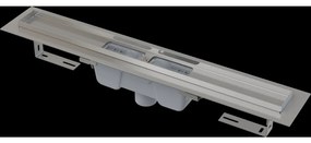 Rigola de dus 115 cm, cu margine pentru gratar perforat, otel inoxidabil 1150 mm