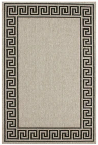 Covor Zara, Decorino, 60x110 cm, polipropilena, gri/negru