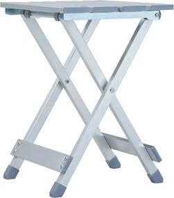 vidaXL Taburet de camping, 28 x 26 x 39 cm, aluminiu