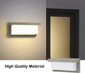 Brilagi - Aplică de perete LED RGBW BRICKY, pentru exterior, 1xE27/15W/230V, gri, IP54