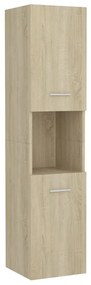 Set mobilier de baie, stejar sonoma, PAL Stejar sonoma, 100 x 38.5 x 46 cm