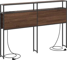 vidaXL Tăblie de depozitare cu raft Stejar brun 160 cm Lemn compozit