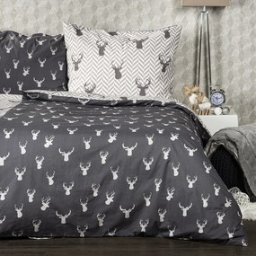 Lenjerie de pat din bumbac 4Home Reindeer, 160 x 200 cm, 70 x 80 cm, 160 x 200 cm, 70 x 80 cm