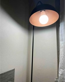 Masuta cu lampadar Decora Homs, negru,Seria lx, 40004