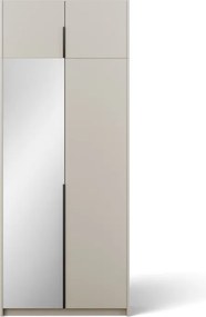 Dulap Alera II with top extension – Hinged – cu oglindă – 100x58x250 cm – Cașmir – Alera II with top extension – Hinged Dulap – Varianta 1