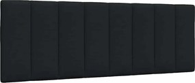 vidaXL Pernă pentru tăblie de pat, Hanko, negru, 120 cm, material textil