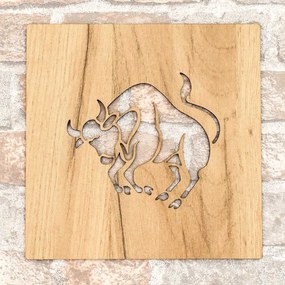 DUBLEZ | Tablou din lemn deasupra patului - Zodia Taur