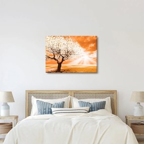 Tabloul cu pomul portocaliu (70x50 cm)