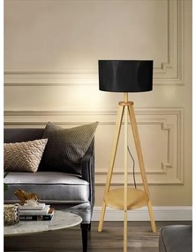 Lampă de podea 1xE27/40W/230V neagră