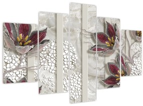 Tablou - Flori decorative (150x105 cm)