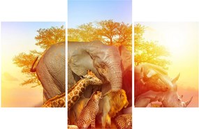 Tablou - Animale africane (90x60 cm)