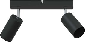 vidaXL Spot de tavan Negru 26 x 6 x 16 cm Metal