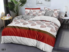 Lenjerie de pat din microfibra alba, DARBY