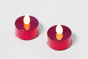 Set decorativ - 2 bucăți de lumânări roșii